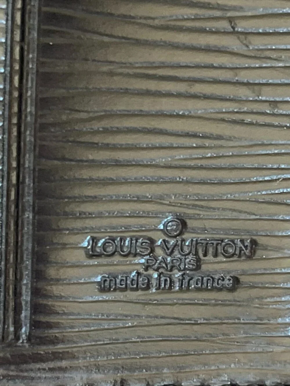 LOUIS VUITTON  Epi Luggage Tag Black EUC